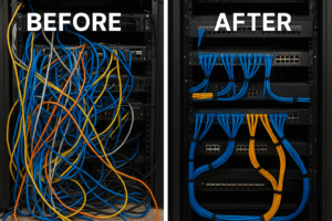 Before vs After – The Power of Proper Cable Management